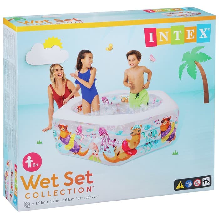 Бассейн надувной «Морской риф», 191×178×61 см, от 6 лет, 56493NP INTEX