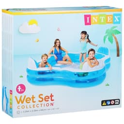 Бассейн надувной «Семейный», с 4 сиденьями, 229×229×66 см, от 3 лет, 56475NP INTEX