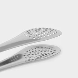 Щипцы кухонные с перфорацией Доляна, h=23 см, нержавеющая сталь, 201 марка стали, серебристые