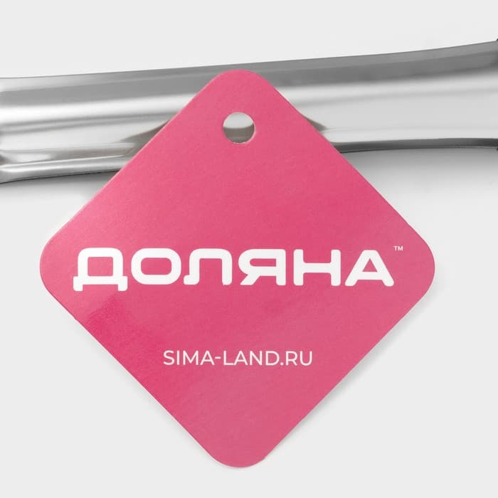 Щипцы кухонные с перфорацией Доляна, h=23 см, нержавеющая сталь, 201 марка стали, серебристые