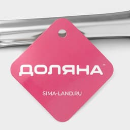 Щипцы кухонные с перфорацией Доляна, h=23 см, нержавеющая сталь, 201 марка стали, серебристые