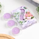 Набор свечей ароматических чайных «Цветы», 3.8×1.6 см, 3.5 ч, 12 г, 6 шт.