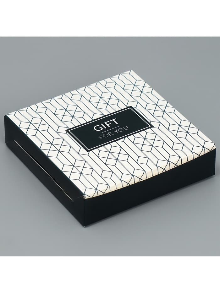 Кондитерская упаковка, коробка «For you», 14×14×3.5 см