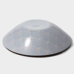 Тарелки Доляна «Золотое перо», 19 предметов: 6 десертных тарелок, 6 обеденных тарелок, 6 мисок, салатник, стекло, чёрные