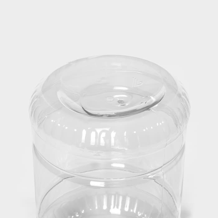 Банка для хранения сыпучих продуктов Альтернатива, 2 л, пластик, МИКС