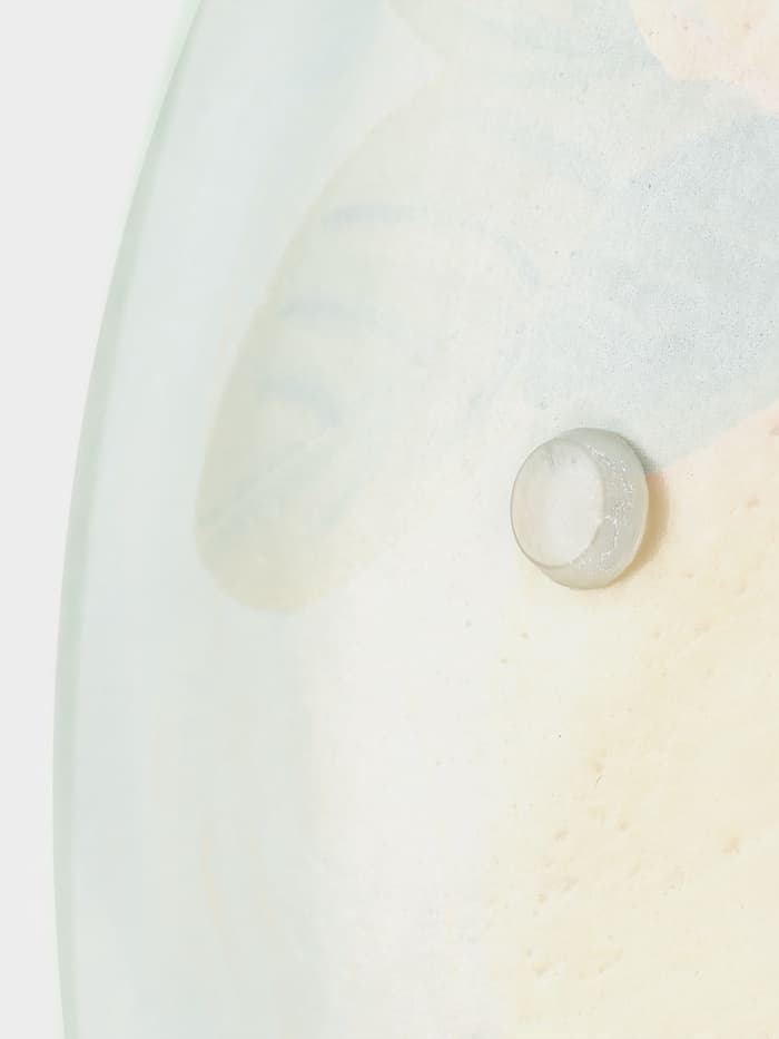 Этажёрка-фруктовница круглая Доляна «Дольче», 2 яруса, d=25/20 см, стекло, жёлтая