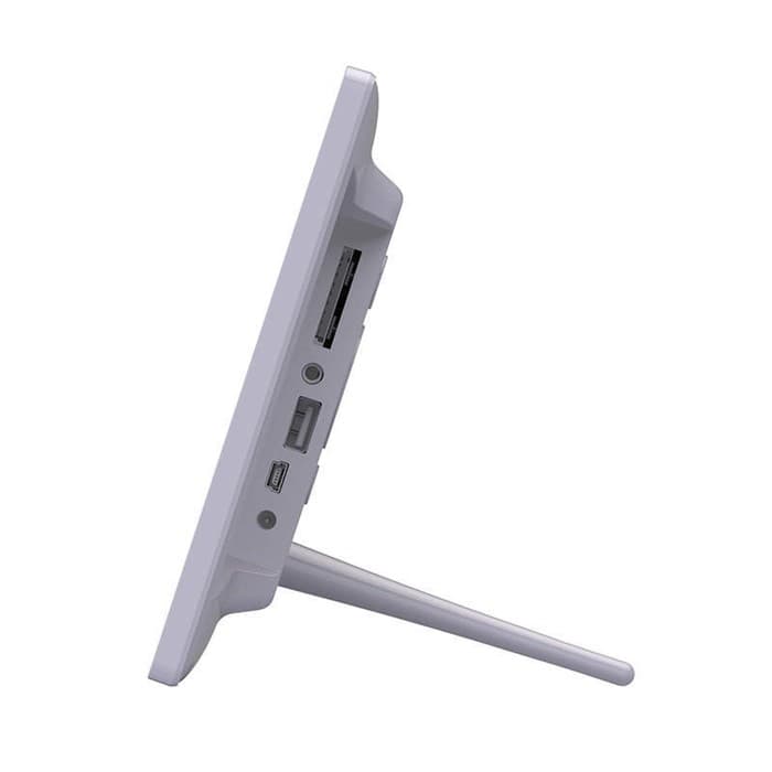 Цифровая фоторамка Digma PF-1043, 10.1", IPS, 1280×800, пластик, ПДУ, видео, белая