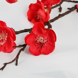 Цветы искусственные «Веточка сакуры», 2.5×42 см, красные