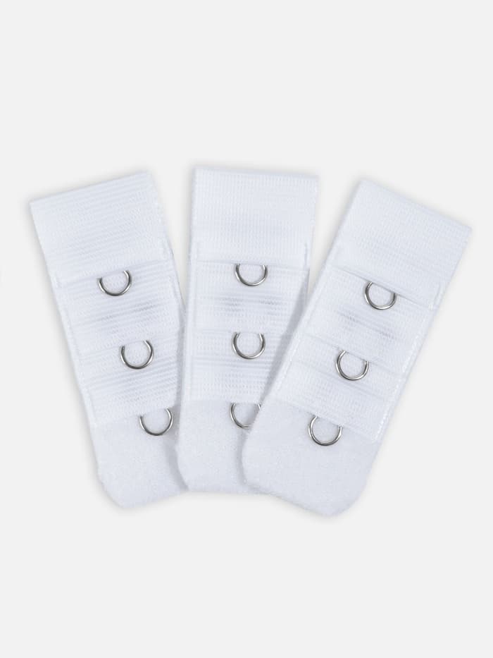 Застёжка для бюстгальтера, 3 ряда 1 крючок, 10 шт., белая