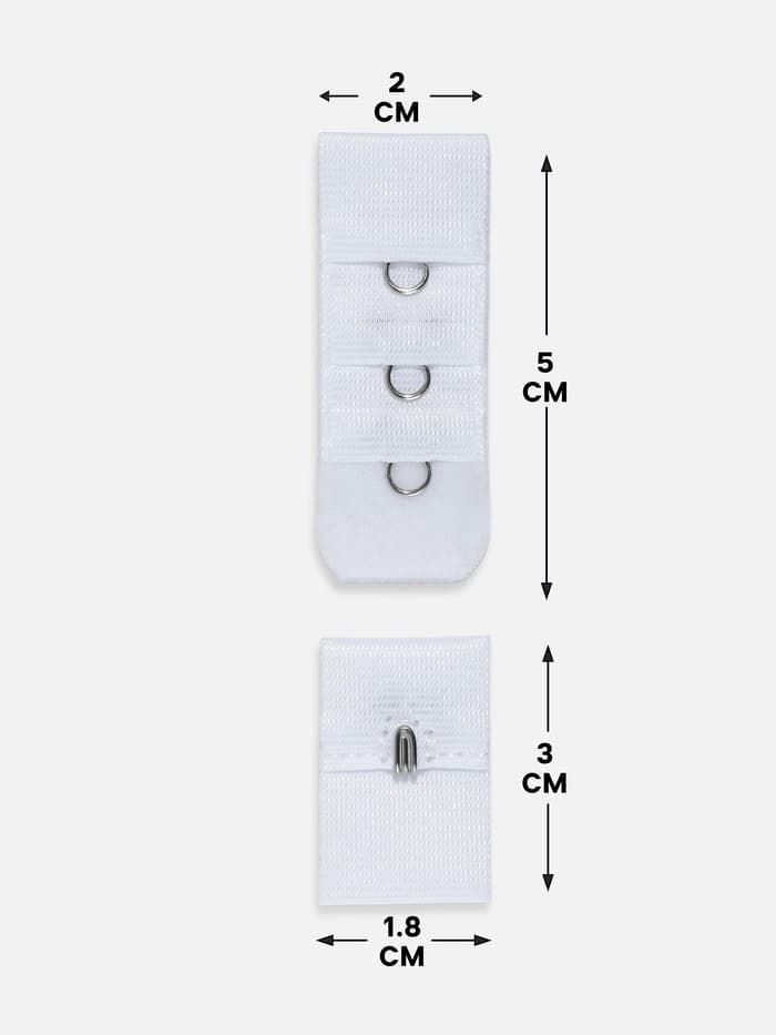 Застёжка для бюстгальтера, 3 ряда 1 крючок, 10 шт., белая