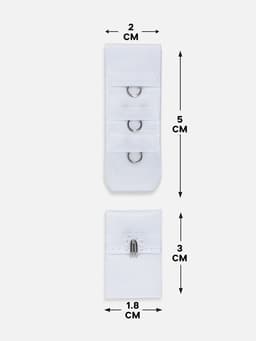 Застёжка для бюстгальтера, 3 ряда 1 крючок, 10 шт., белая