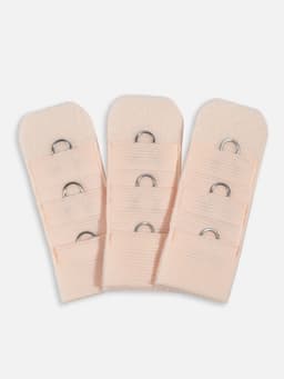 Застёжка для бюстгальтера, 3 ряда 1 крючок, 10 шт., бежевая