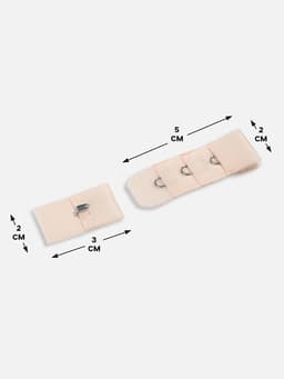 Застёжка для бюстгальтера, 3 ряда 1 крючок, 10 шт., бежевая