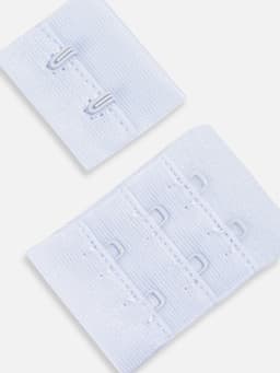 Застёжка для бюстгальтера, 3 ряда 2 крючка, 4.7×3.2 см, 2.7×3.2 см, 10 шт., белая