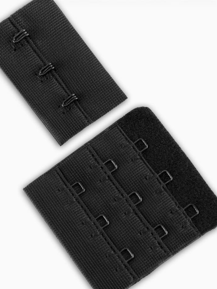 Застёжка для бюстгальтера, 3 ряда 3 крючка, 10 шт., чёрная