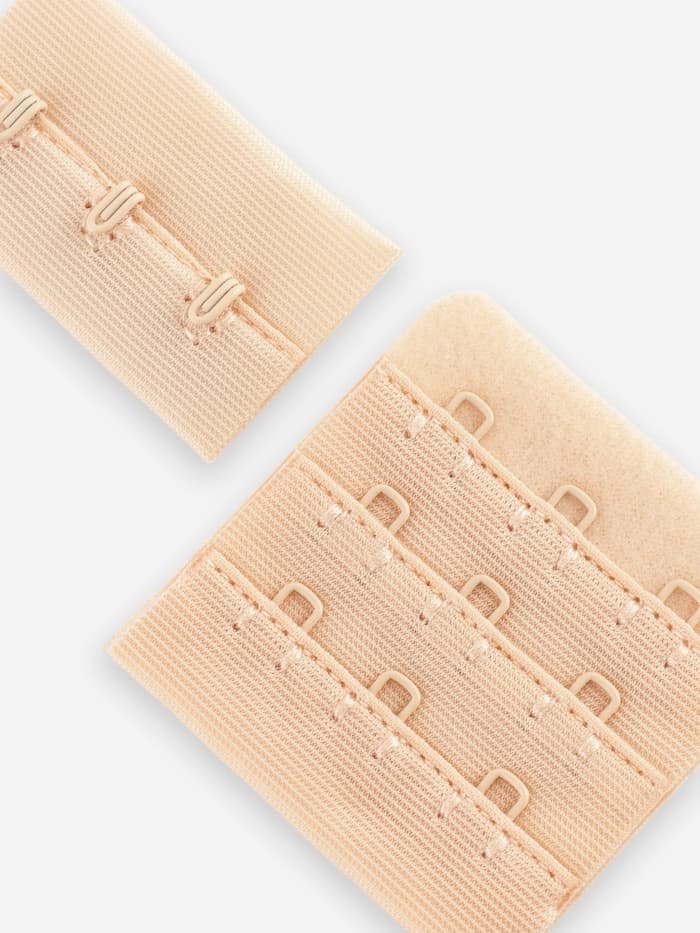 Застёжка для бюстгальтера, 3 ряда 3 крючка, 10 шт., бежевая