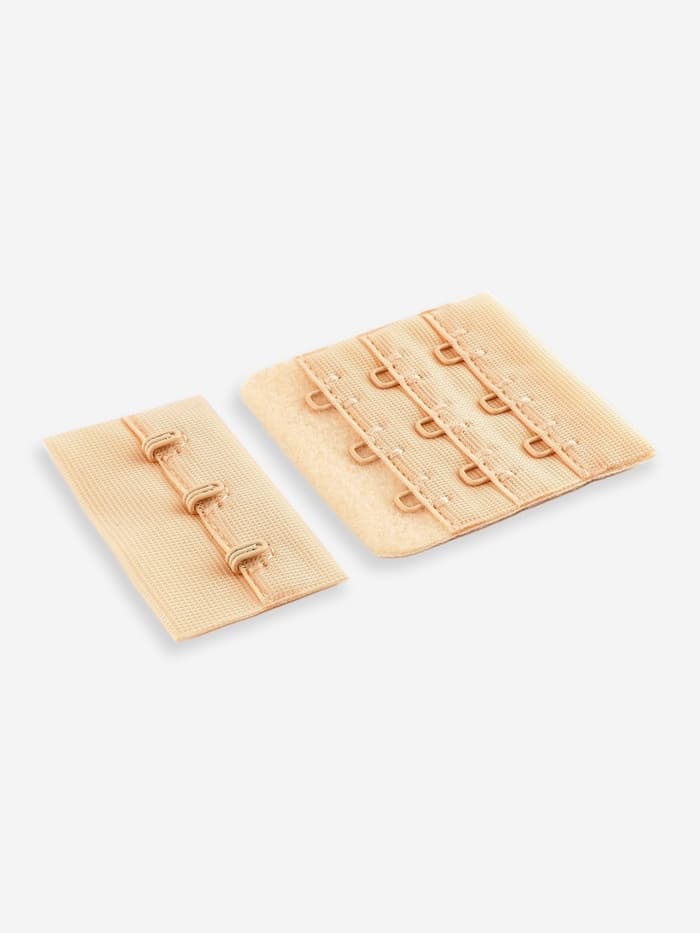 Застёжка для бюстгальтера, 3 ряда 3 крючка, 10 шт., бежевая