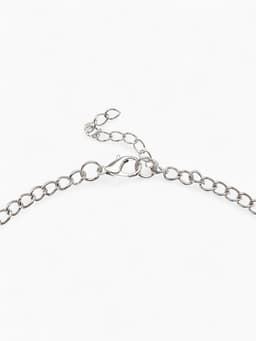 Колье «Гестия», четыре яруса, голубое в чернёном серебре, 35 см