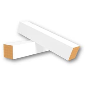 Стыковочный столбик для напольного плинтуса МДФ, белый, 6 шт.
