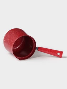 Турка Доляна «Мрамор рэд», 800 мл, d=10 см, антипригарное покрытие, индукция, красная