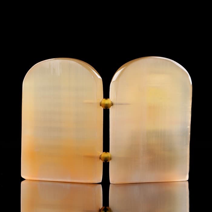 Икона «Матрона», с молитвой, настольная, селенит