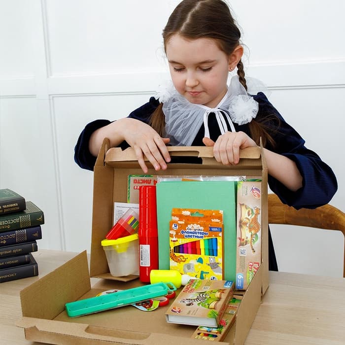 Набор первоклассника, 44 предмета, ЛУЧ «ЗОО», в папке