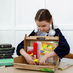 Набор первоклассника, 44 предмета, ЛУЧ «ЗОО», в папке