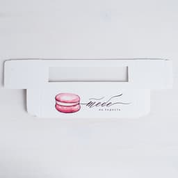 Коробка для макарун, кондитерская упаковка, «Тебе на радость» 18 х 5.5 х 5.5 см