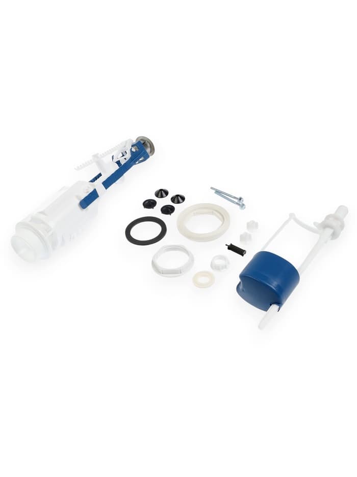 Арматура для смывных бачков "УКЛАД" - 2, с нижней подводкой 1/2", двухкнопочная, хром