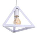 Светильник подвесной «Пирамида» 1×40 Вт E27 белый 16×16×116 см