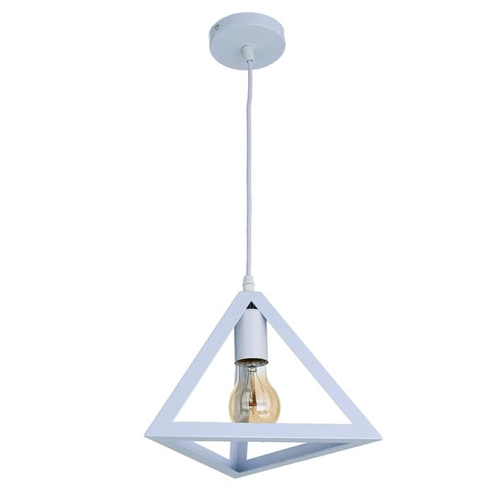 Светильник подвесной «Пирамида» 1×40 Вт E27 белый 16×16×116 см