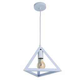 Светильник подвесной «Пирамида» 1×40 Вт E27 белый 16×16×116 см