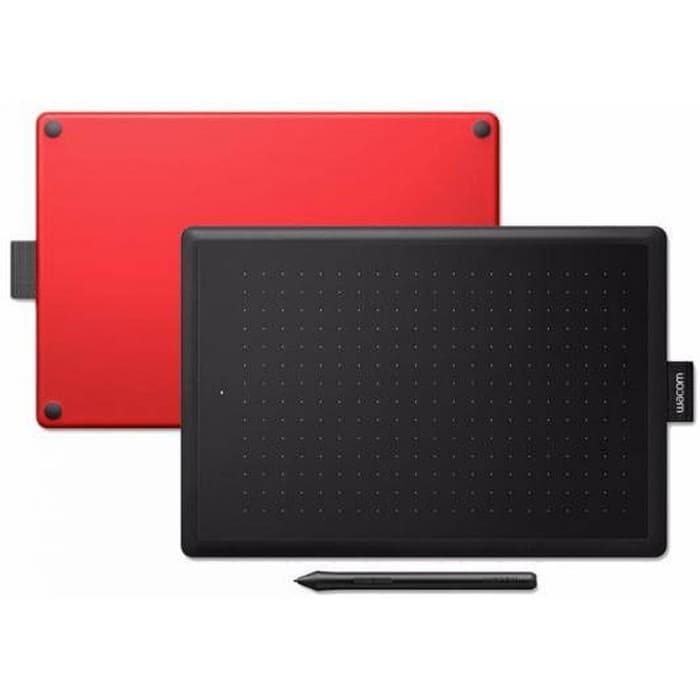 Планшет графический Wacom One CTL-472, USB, чёрно-красный