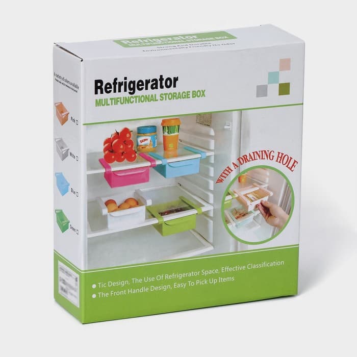 Полка подвесная в холодильник, 22×20×7 см, МИКС