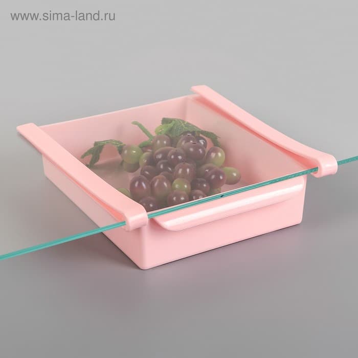 Полка подвесная в холодильник, 22×20×7 см, МИКС