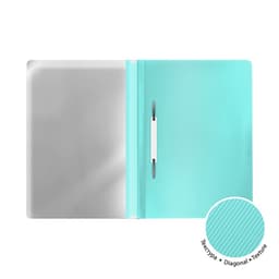 Папка-скоросшиватель А4, 180 мкм, ErichKrause Diagonal Pastel, с перфорацией, с тиснением «диагональ», микс