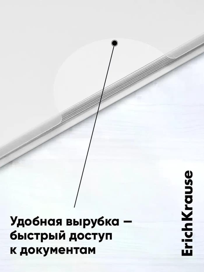 Папка-уголок А4, 160 мкм, ErichKrause Glossy Classic, прозрачная, микс
