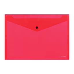 Папка-конверт на кнопке А4, 140 мкм, ErichKrause Fizzy Classic, полупрозрачная, МИКС