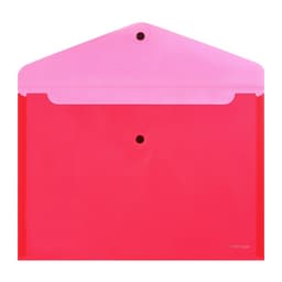 Папка-конверт на кнопке А4, 140 мкм, ErichKrause Fizzy Classic, полупрозрачная, МИКС