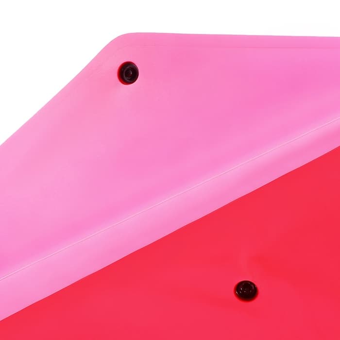 Папка-конверт на кнопке А4, 140 мкм, ErichKrause Fizzy Classic, полупрозрачная, МИКС