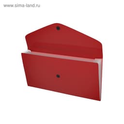 Папка 260×138 мм (Travel), 4 отделения, 400 мкм, ErichKrause Matt Classic, на кнопке, тиснение «песок», микс