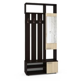 Прихожая «Милан», с вешалкой, с зеркалом, 1000×362×2200 мм, цвет венге/дуб сонома