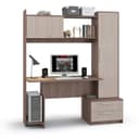 Стол компьютерный «Денвер», 1590×603×1860 мм, цвет ясень шимо светлый/ясень шимо тёмный