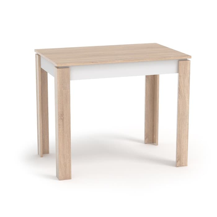 Стол обеденный «Оптима», 600×760×900 мм, цвет дуб сонома/белый