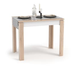 Стол обеденный «Оптима», 600×760×900 мм, цвет дуб сонома/белый