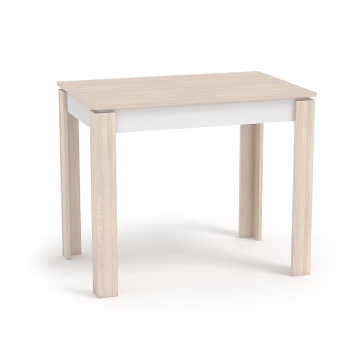 Стол обеденный «Оптима», 600×760×900 мм, цвет шимо светлый/белый