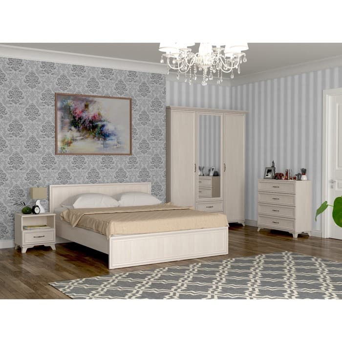 Тумба прикроватная «Мирелла», 452×358×484 мм, цвет бодега светлая