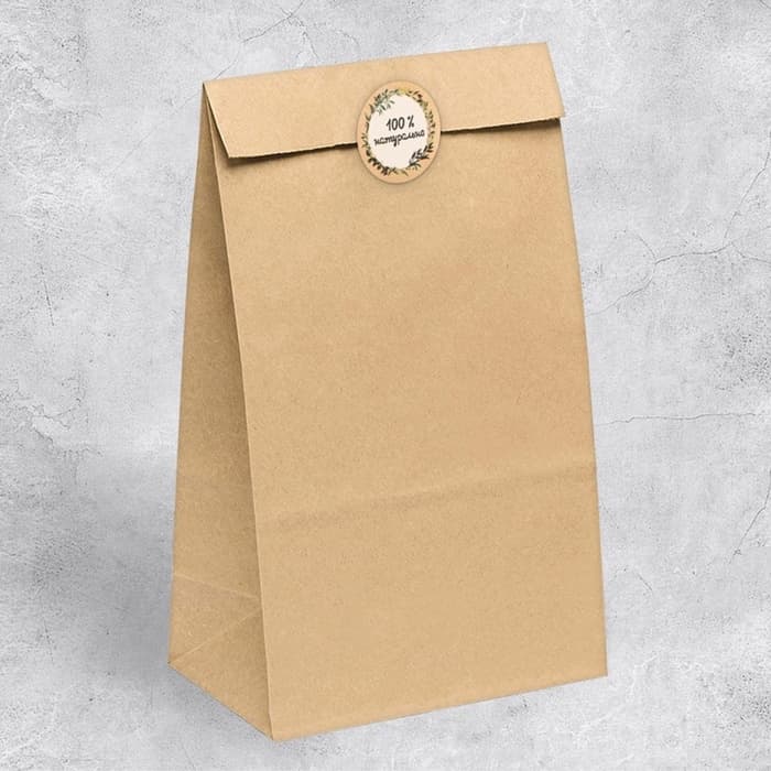 Наклейки для бизнеса «100 % натурально», 4×4 см, 50 шт.