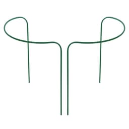 Кустодержатель, d=80 см, h=60 см, ножка d=1 см, металл, набор 2 шт., зелёный