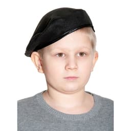 Берет карнавальный, детский р. 52-54, чёрный